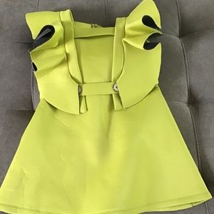 Apple green little girl dress size 8